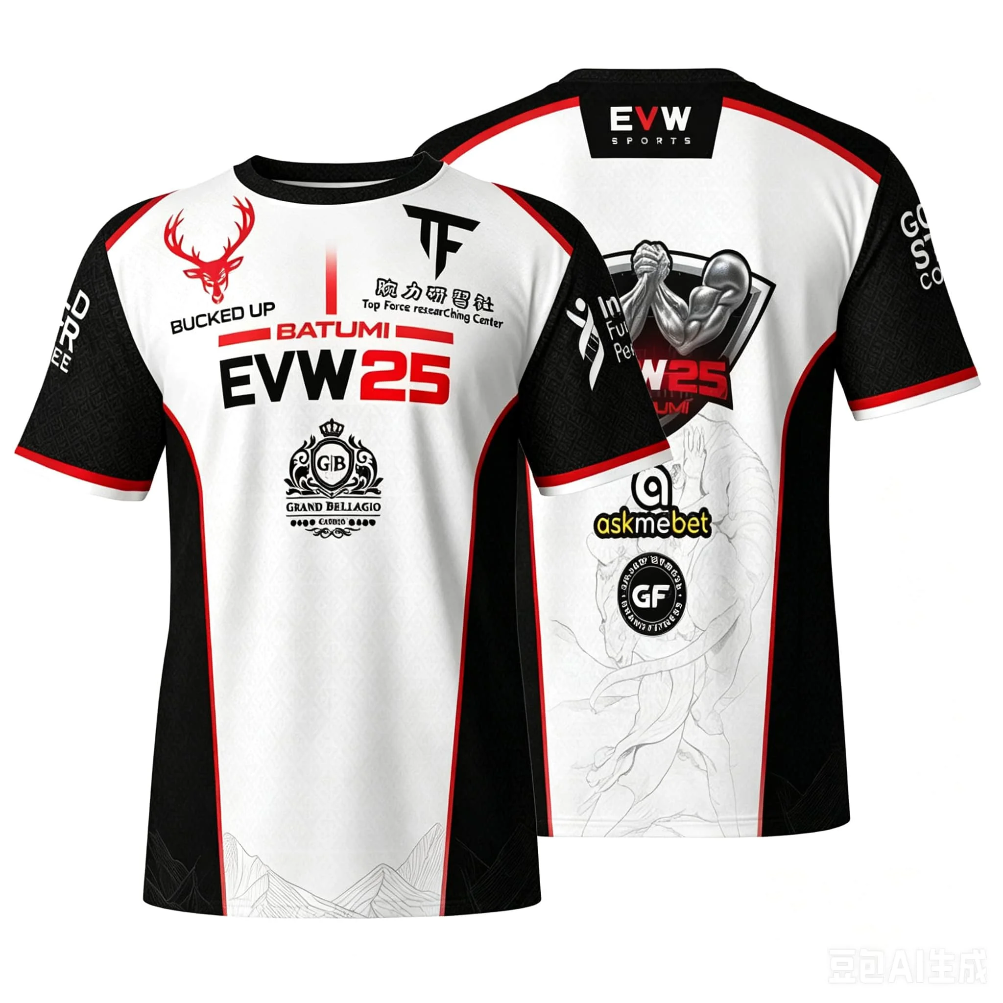 2026 East-West-Serie (Modelle 17-25) Armwrestling-T-Shirts – Atmungsaktive, schnelltrocknende Sport-T-Shirts für Herren & Damen, passend für die ganze Familie – Detail 7