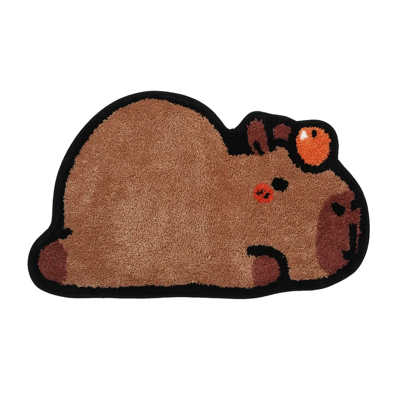 

Bathroom absorbent floor mats, household flocking floor mats, plush bedroom bedside blankets