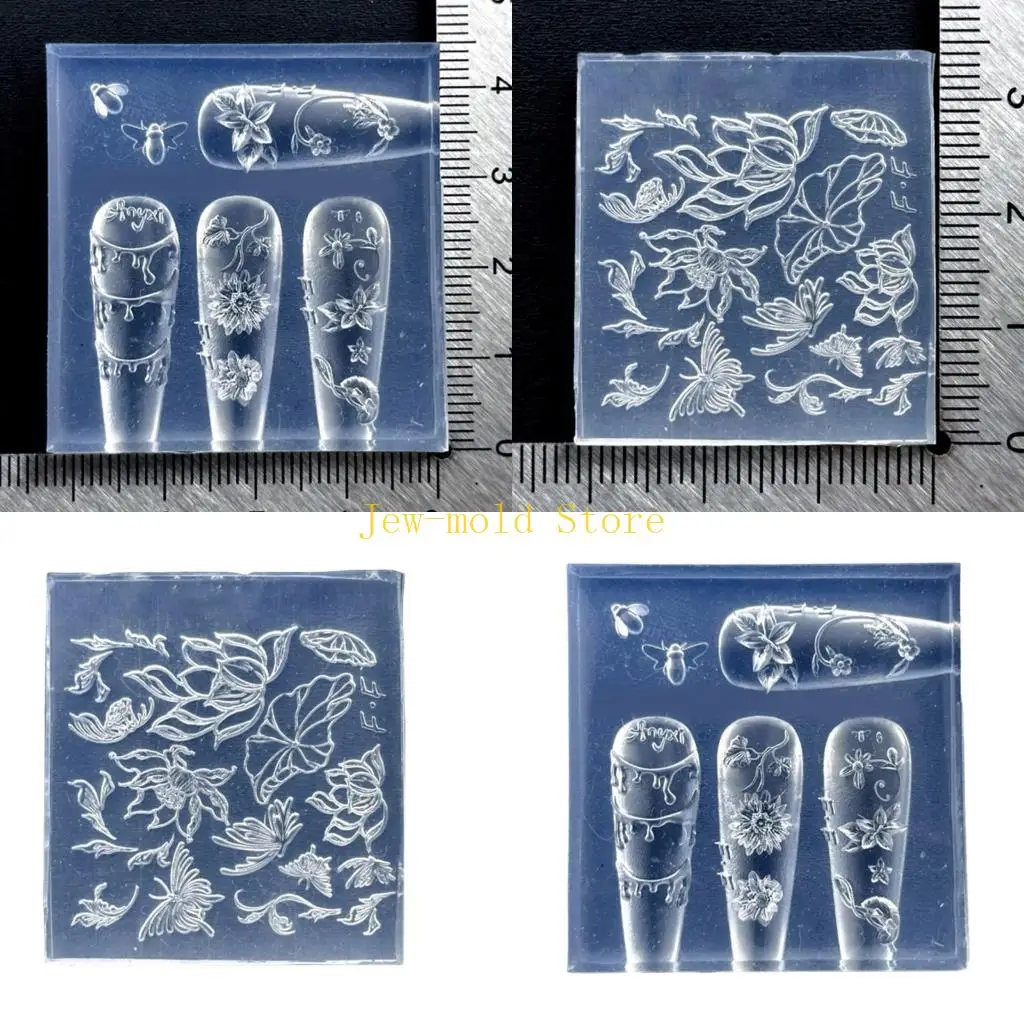 

C71B Multipurpose Silicone Craft Mould Flexible Reusable Tool For Nail Art Decorations And Accessories