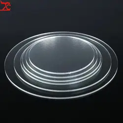 Round Acrylic ring necklace display board Clear Discs for bangle jewelery showcase