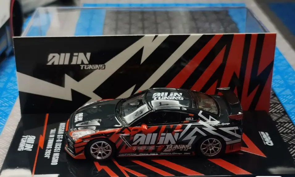 Modelo Inno64 Diecast Alloy Car Model, Nissan GTR R35, Foshan Exhibition Edição Limitada, 1:64