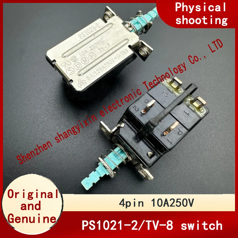 

PS1021-2/TV-8 самоблокирующаяся 4-контактная кнопка переключения мощности 10A250V динамик усилителя мощности