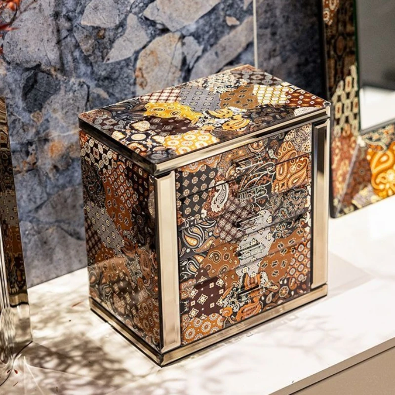 Large Capacity Jewelry Box Mirrored Partition Jewellery Boxes Rings Stud Earrings Necklace Storage Box Casket for Jewelery