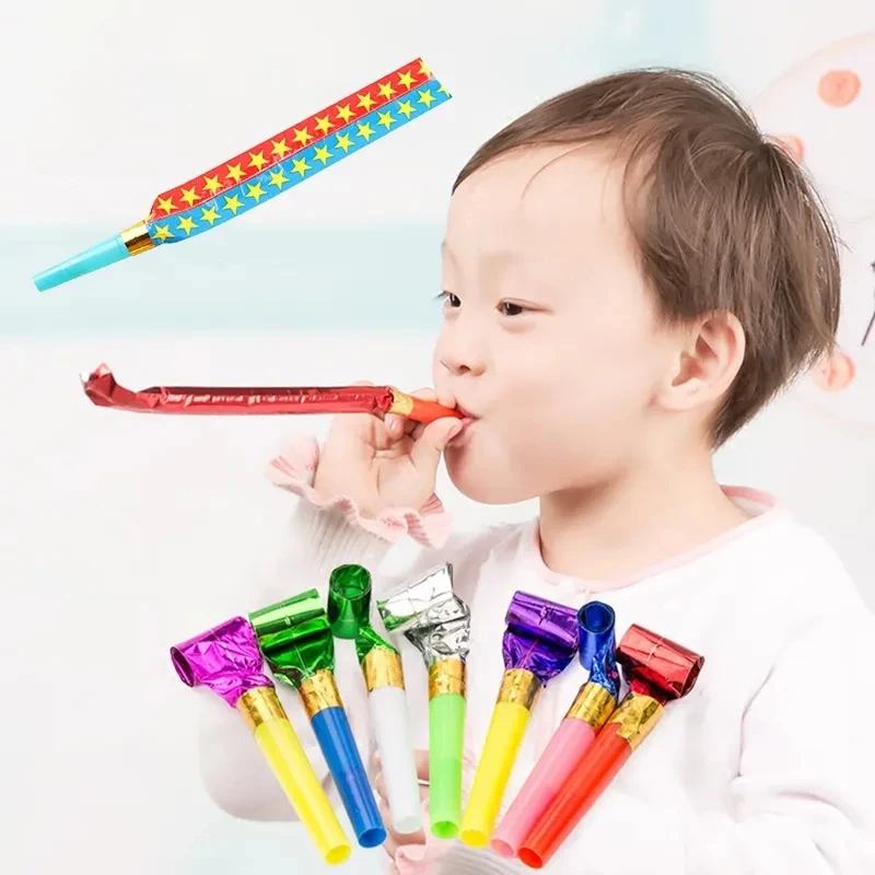 Children Cartoon Whistle Cheerleading Supplies Plastic Smiling Face Football Long Nosed Whistle Team Sports Party Atmosphere TMZ