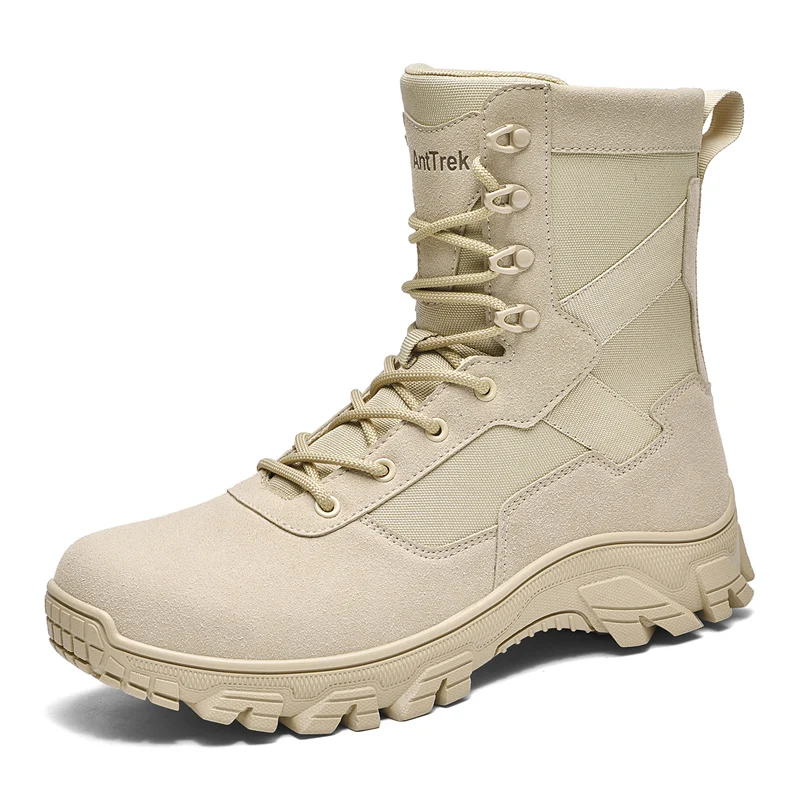 

New Men Tactical Boots Male Military Army Shoes Outdoor High Quality Training Shoes Rapid Response Safety Waterproof Ultrallight