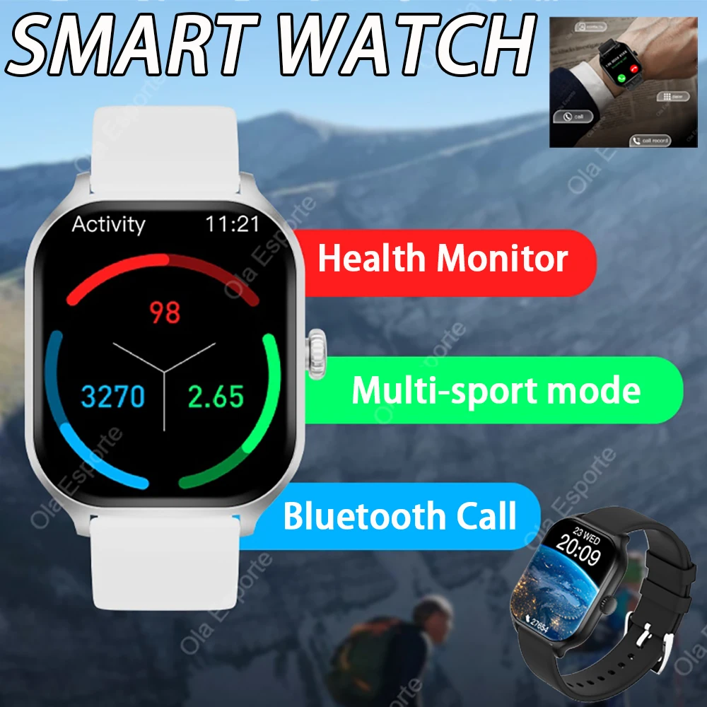 

Outdoor Sports Smart Watch 1.88 inch HD Display Answer Make Call Message Preview Sport Modes DIY Dial Weather Forecast Men Women