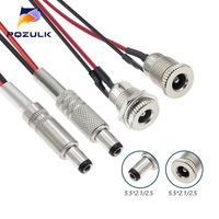 DC-099 DC Power Male Female Jack Charging Socket Jack With Cable Male Female Power Plug Connector Male Female Connector Adapter