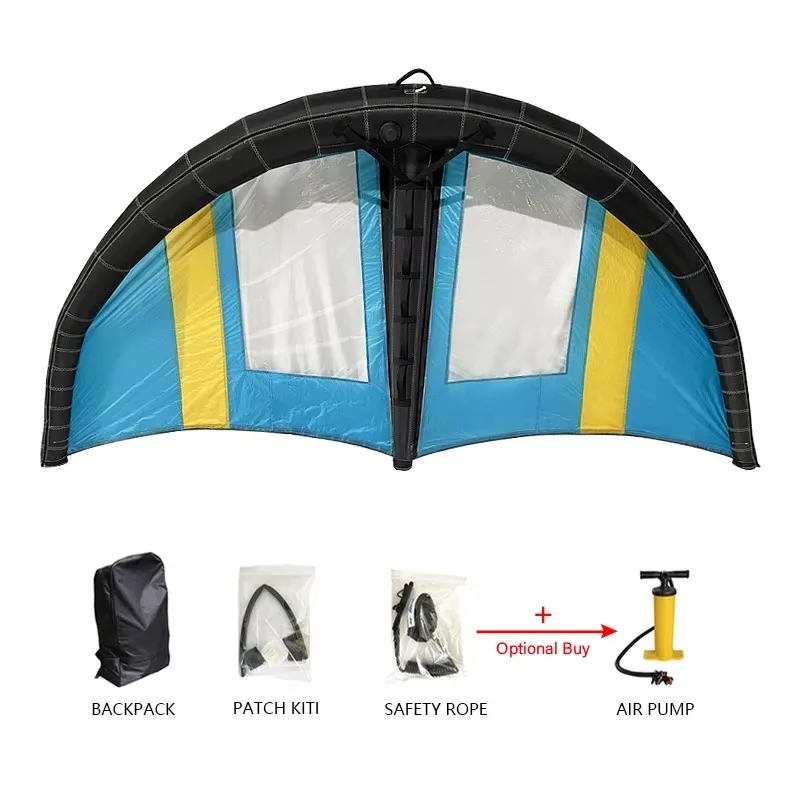Kite Surfing Double Barrel Inflatable Wing Foil Windsurfing Windsurfing Kite Surfing Kite Surfboard Traction Pad Wing 4m Surfing