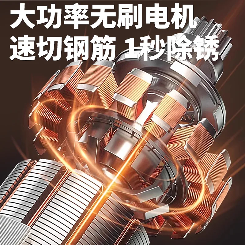 طاحونة زاوية رقمية، بطارية ليثيوم بدون فرش، مطحنة قابلة لإعادة الشحن، آلة قطع كهربائية محمولة