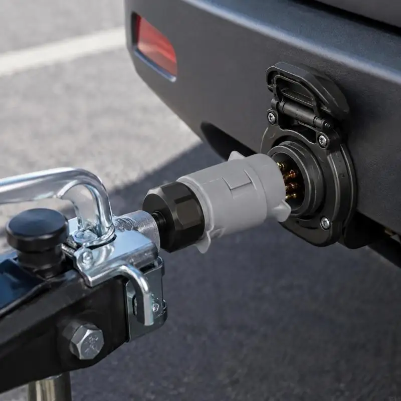M76E 7-polige Anhänger-Steckdose, europäischer 12S-Abschleppverkabelungsstecker – Detail 9
