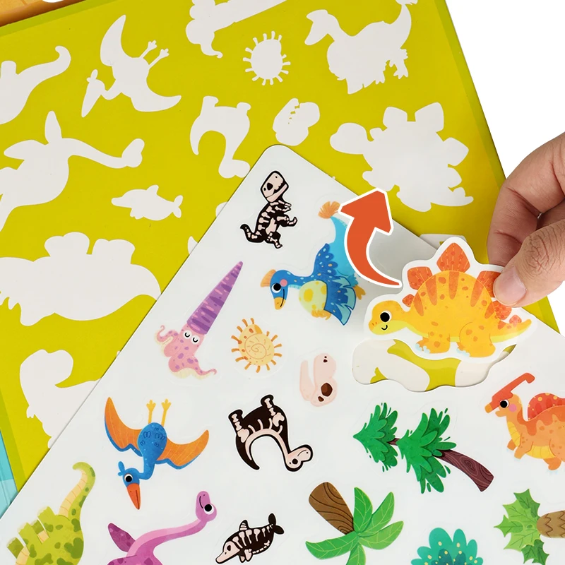 Montessori Quiet Book Naklejki Wielokrotnego Użytku Zabawka Edukacyjna dla Dzieci - Gra Sortująca dla Niemowląt Rozwijająca Umiejętności Logiczne