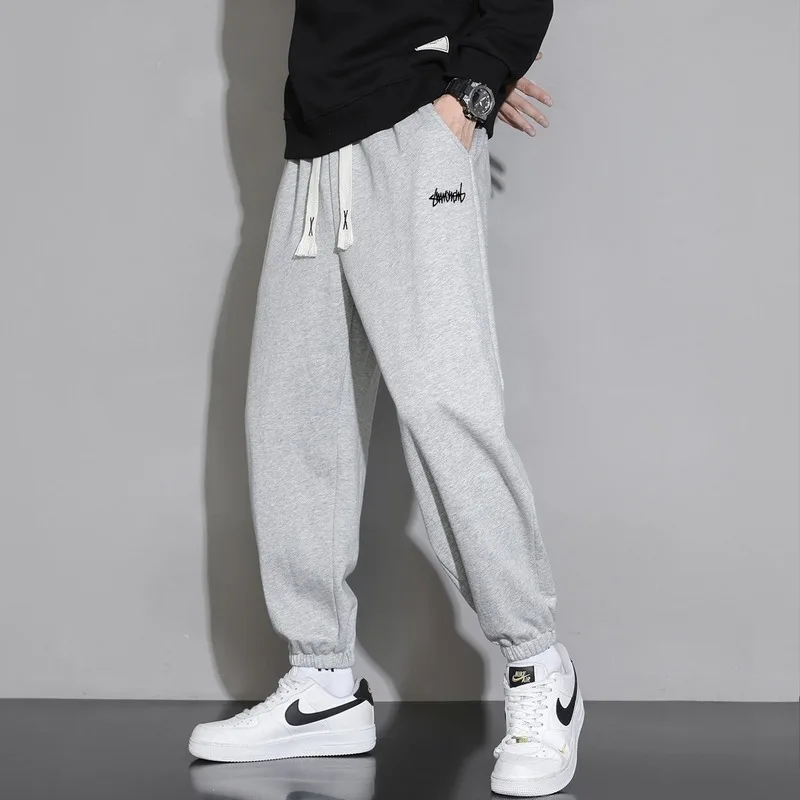 

Мужские однотонные прямые спортивные штаны, подходящие для повседневного спорта, таких как бег, тренажерный зал и активный отдых на свежем воздухе