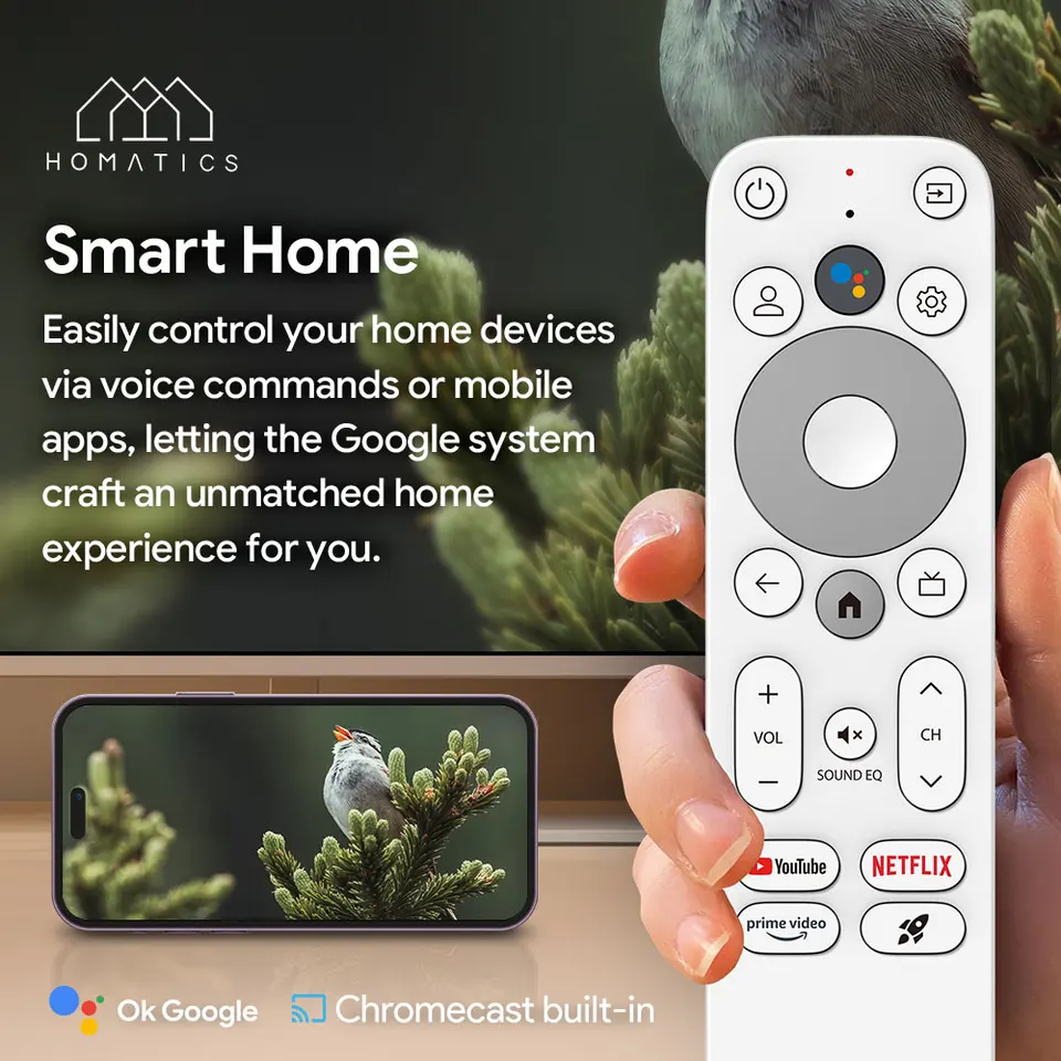 HOMATICS Dongle G 4K Google & Netflix Certified TV Stick 2GB 32GB