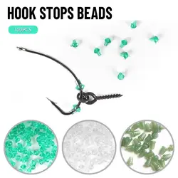 100PCS High Quality Ronnie Rig 3 colors Pop UP Boilies Stop Fishing Hair Chod Carp Fishing Stoper Hook Stops Beads