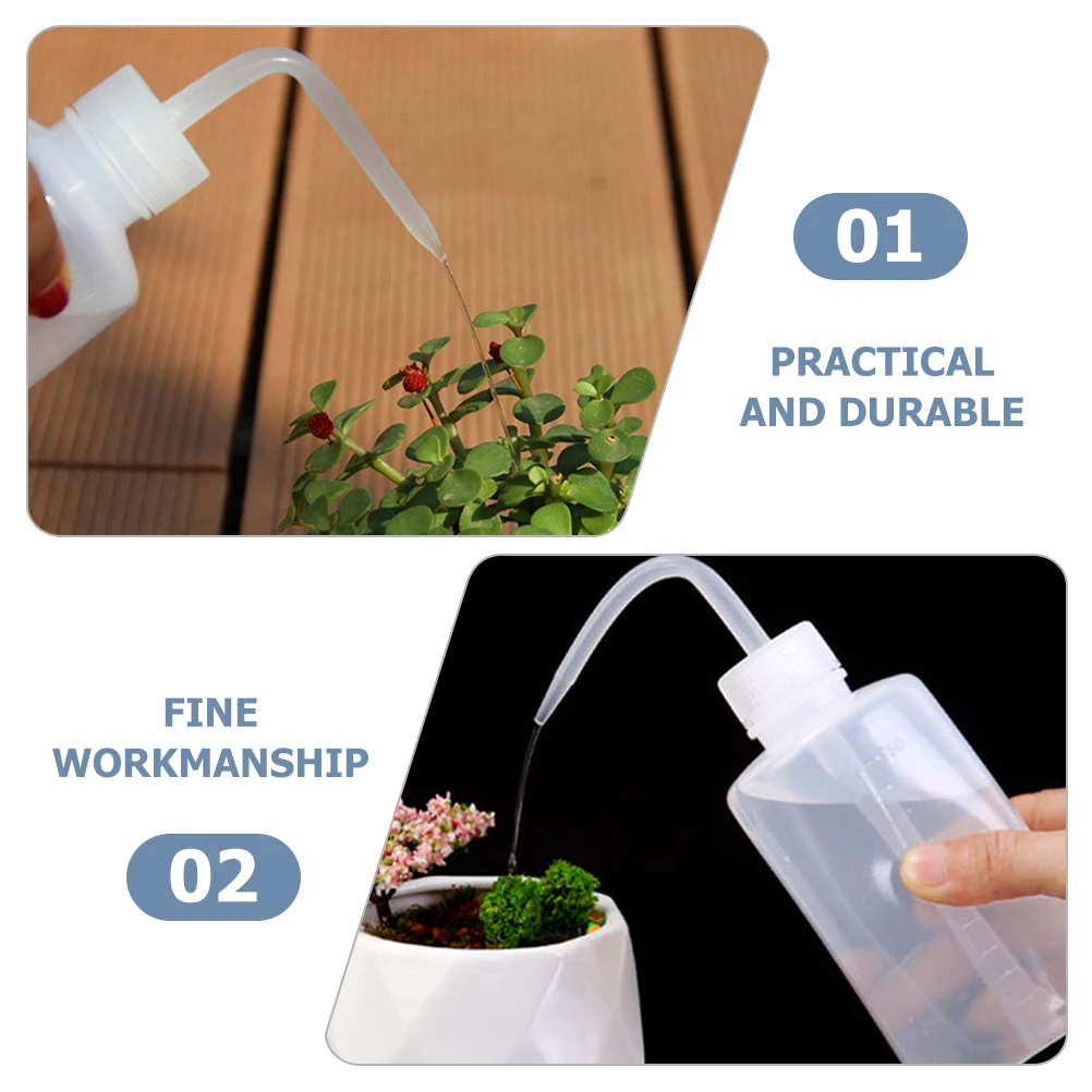 

2 pcs Squeeze Watering Bottle Plastic Succulent Watering Can For Plants Flower Irrigation Kettle Lightweight Portable Garden