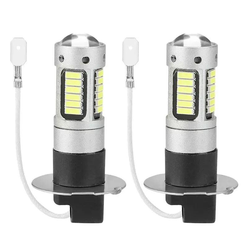 AB56-40Pcs H3 Super Bright LED Fog Driving DRL Light Bulbs Kit 6000K White
