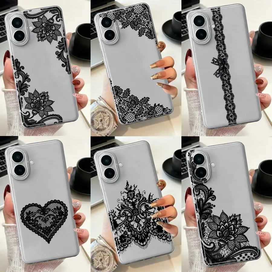 Lace Crown Gothic Phone Cover Case for Samsung Galaxy A26 A36 A13 A56 A27 A33 A52 A34 A35 A55 A23 A52 A57 A14 A16 A54 A15 