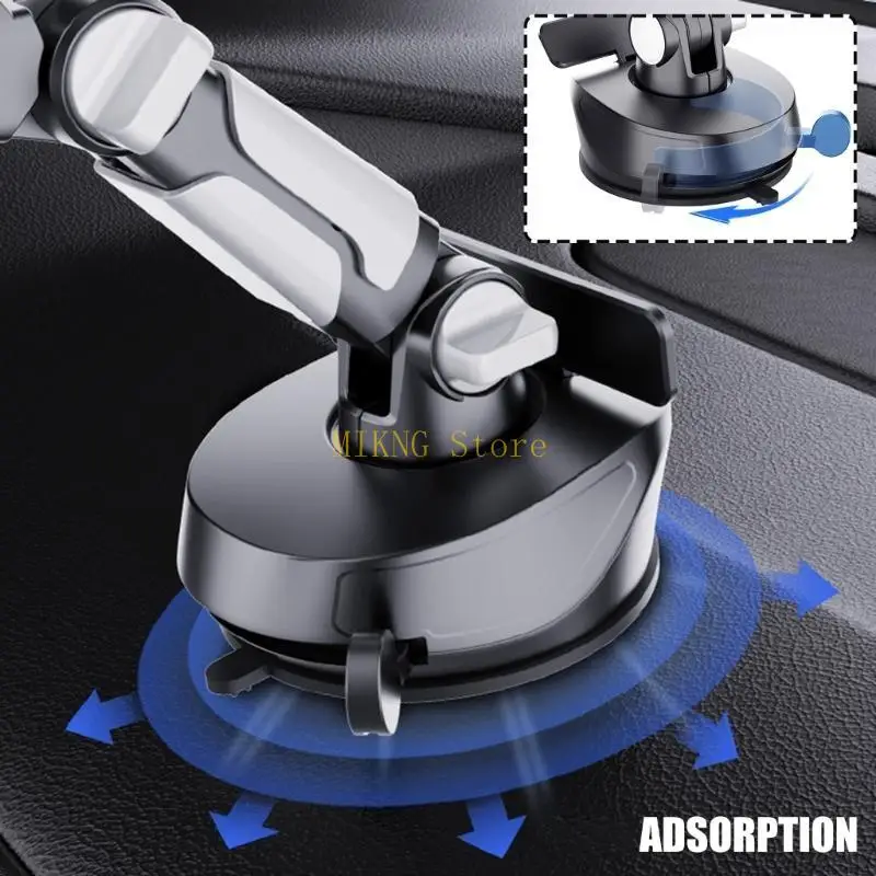 Car Dashboard Windshield Suction Cup Mount Holder Adjustable 3 Axises Metal Arm best sale