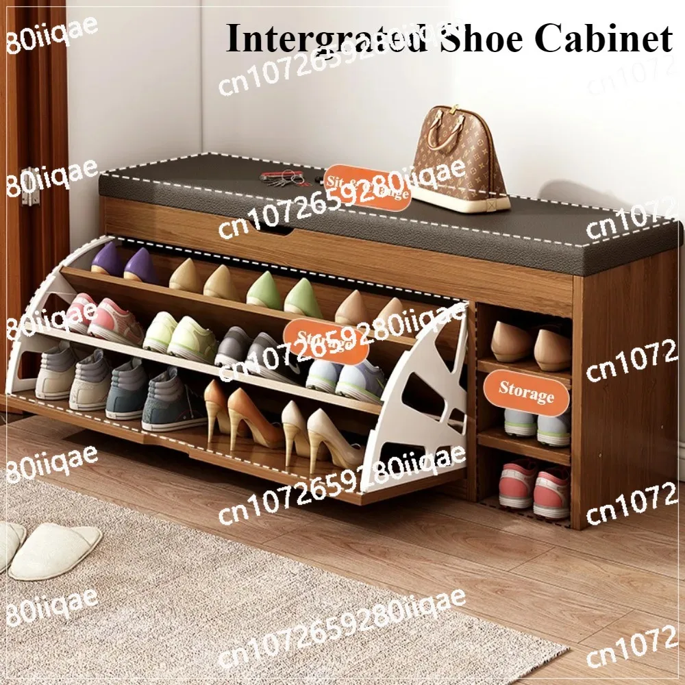 

Shoe Wearing Stool Shoe Rack for Changing Shoes in The Entrance Suitable for Home Use Shoe Cabinet Modern and Simple