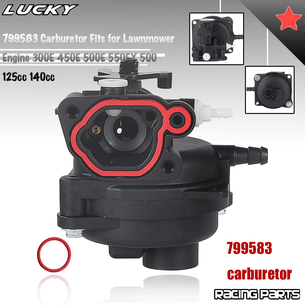Carburador 799583 para cortacésped Briggs & Stratton 300E 450E 500E 550EX 500 125cc 140cc 08P502 8P502 09P602, Motor de carburador