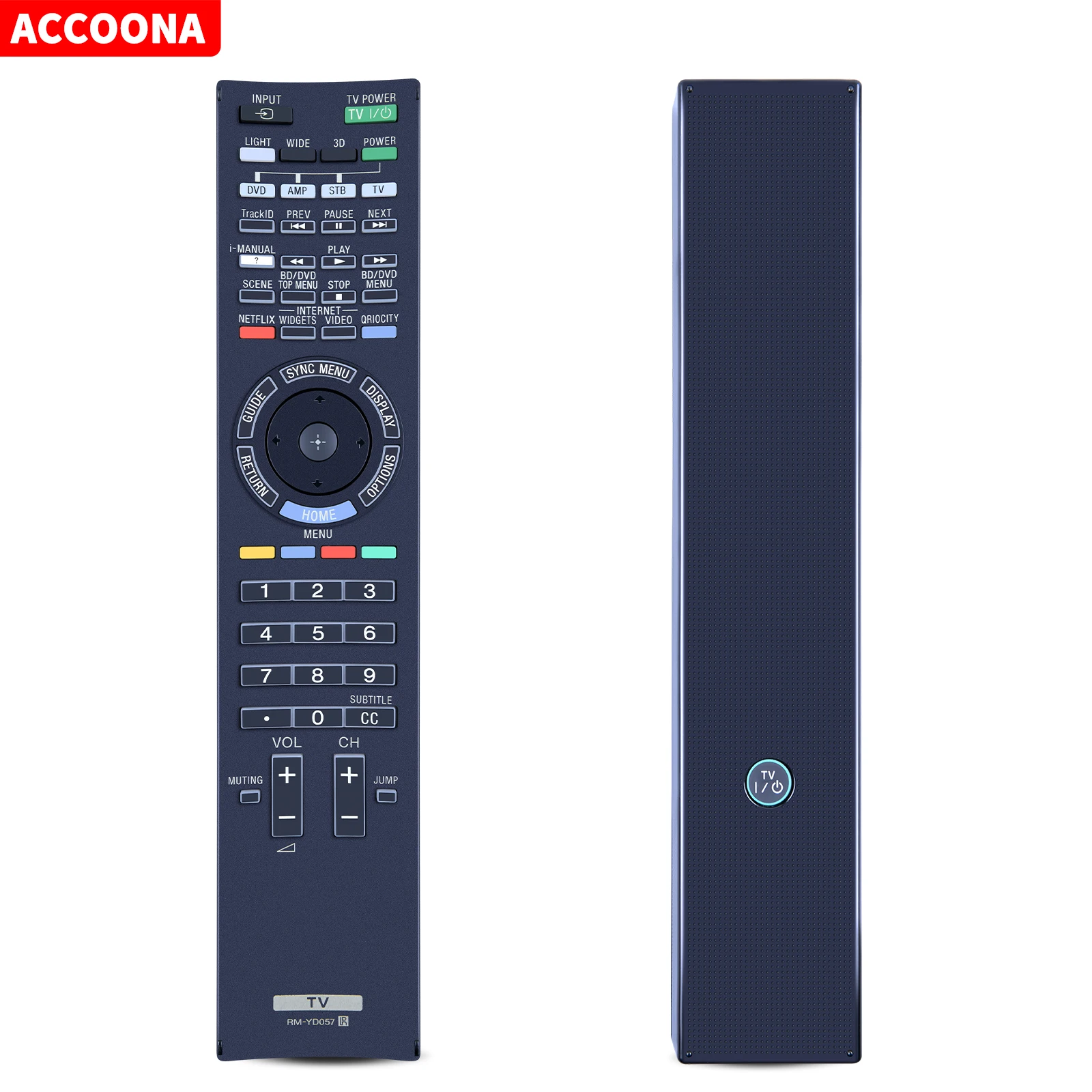 RM-YD057 For Sony TV Remote Control KDL-43X7000E KDL-55HX820 46HX820 XBR-65HX929 55HX929