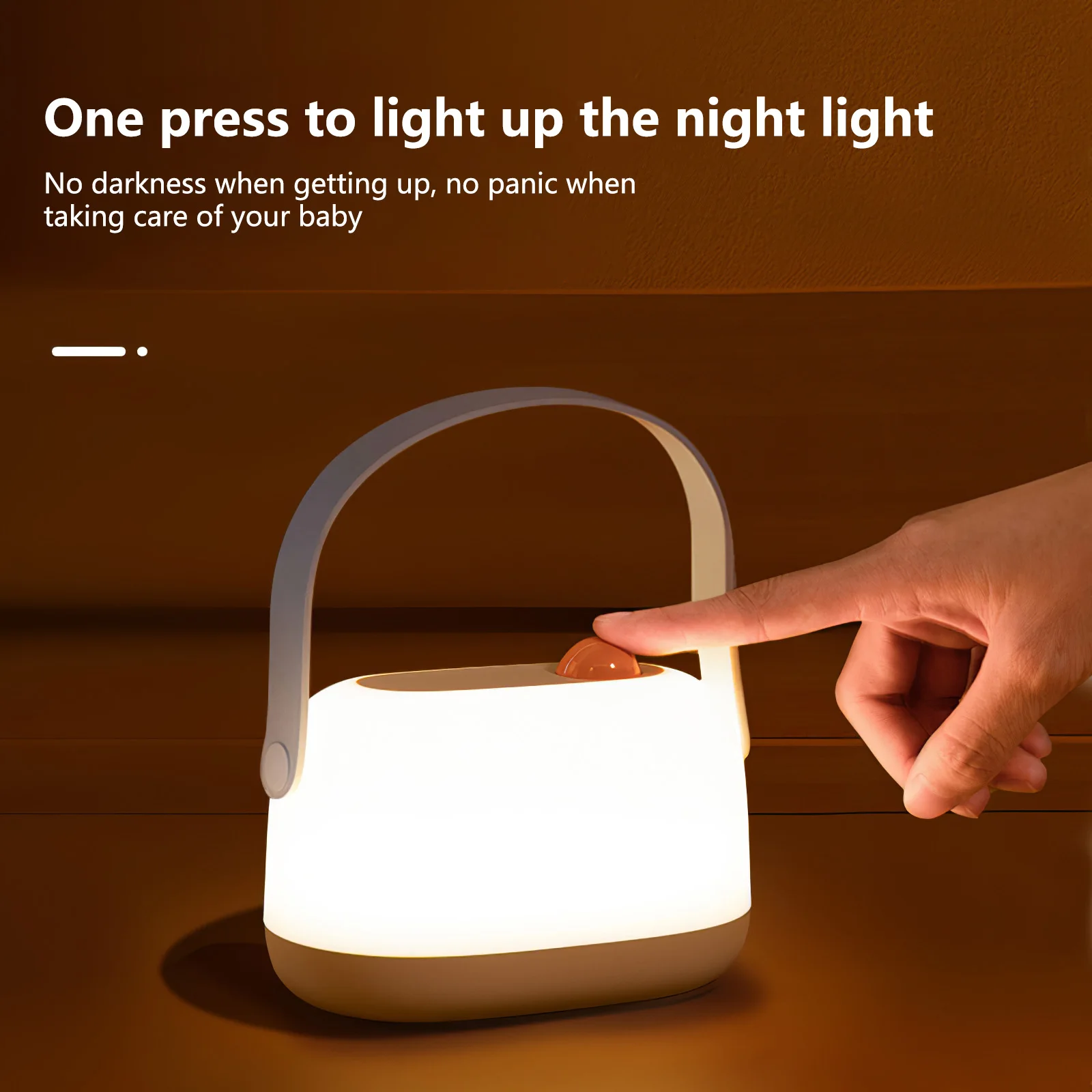 Imagem -02 - Baby Night Light Nursery Lamp Crianças Amamentação Dormir Aid Usb Recarregável Dimmable Warm Bedside Decoração