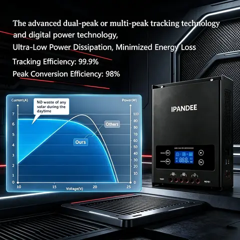 Max PV 250Vdc Solar Charger Controller 60A 100A MPPT Solar Charge 12V 24V 36V 48V Auto Solar Panel Regulator Fit Lithium Batteria for Home RV Boat Camp Local Stock Fast shipping