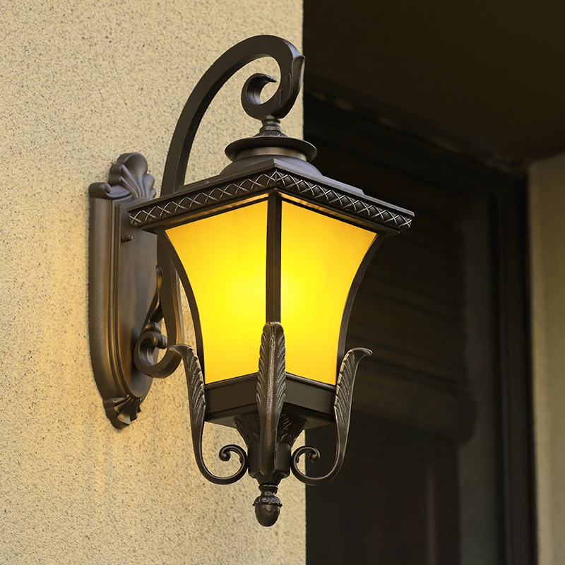 

Waterproof balcony European outdoor retro courtyard villa garden exterior wall light