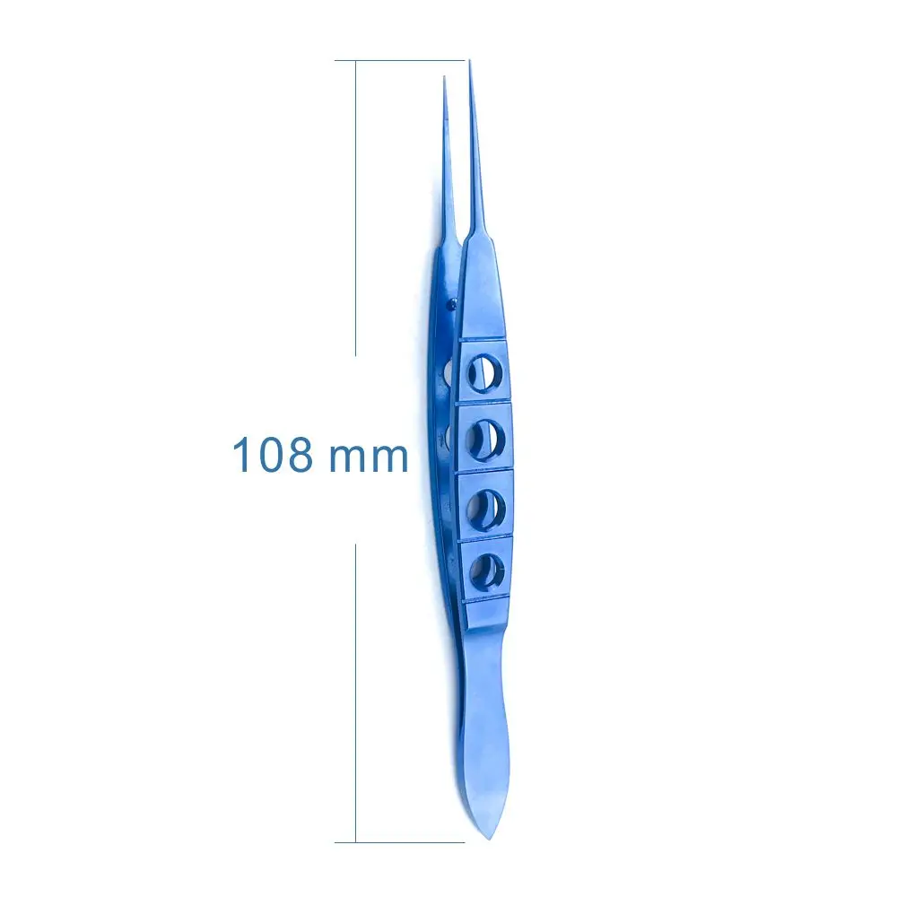 Ophthalmic tweezers toothless Straight Titanium Forceps embedding thread surgical tool ophthalmology extraction fat tweezers