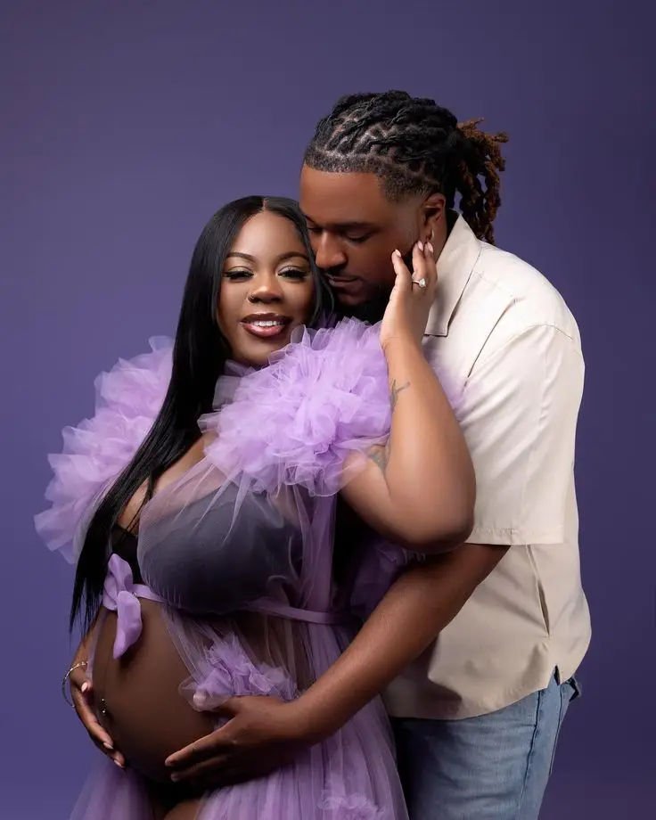 Charmante tule gewaden voor zwangere vrouwen fotoshoot lichtere paarse zwangerschapsjurken voor babyshower of feest op maat gemaakte gewaad