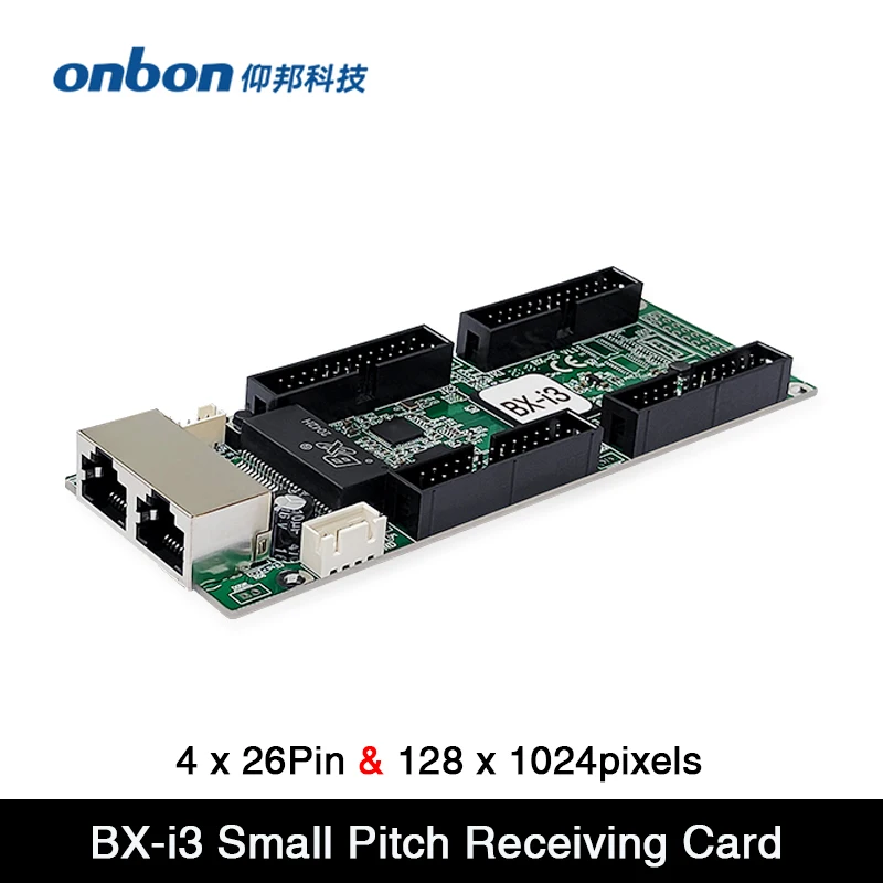 

BX-i3 Small Pitch Receiving Card , 4 x 26Pin Interface Work with OVP-V4,OVP-V8,BX-L1A Send Card,128 x 1024pixels