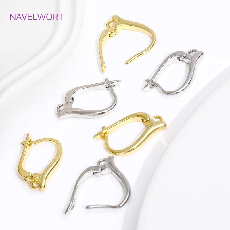 Multi Styles 18K vergoldetes Messing Shvenzy Ohrringhaken Ohrdrahtverschluss, Zubehör für Ohrringe, DIY-Schmuckherstellungszubehör – Detail 39