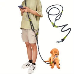 Multifunctional Hands-Free Dog Leash Reflective Dog Leash Crossbody Leash For Small And Medium-Sized Dogs Walking And Running