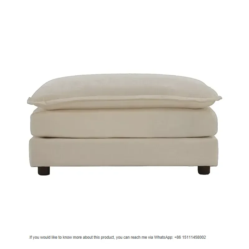 Chenille Fabric Ottomans Footrest to Combine with 2 Seater Sofa, 3 Seater Sofa and 4 Seater Sofa