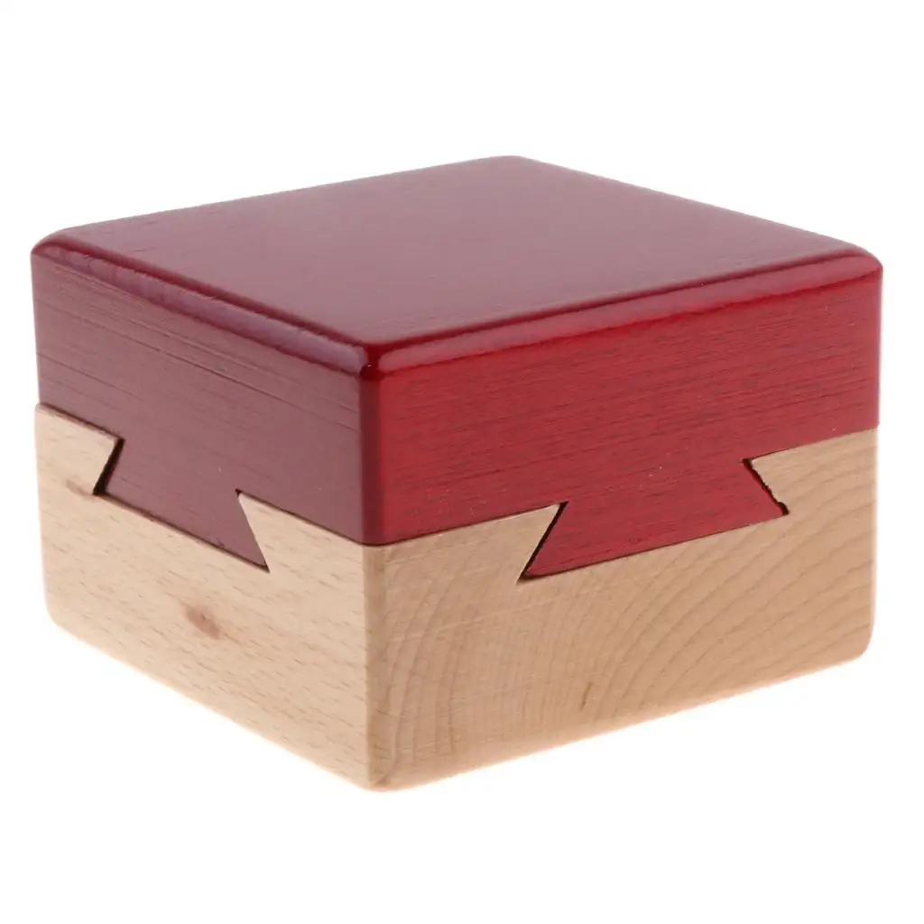 Mini 3D Brain Teaser Wooden Drawers Gift Jewelery Box Puzzle Toy