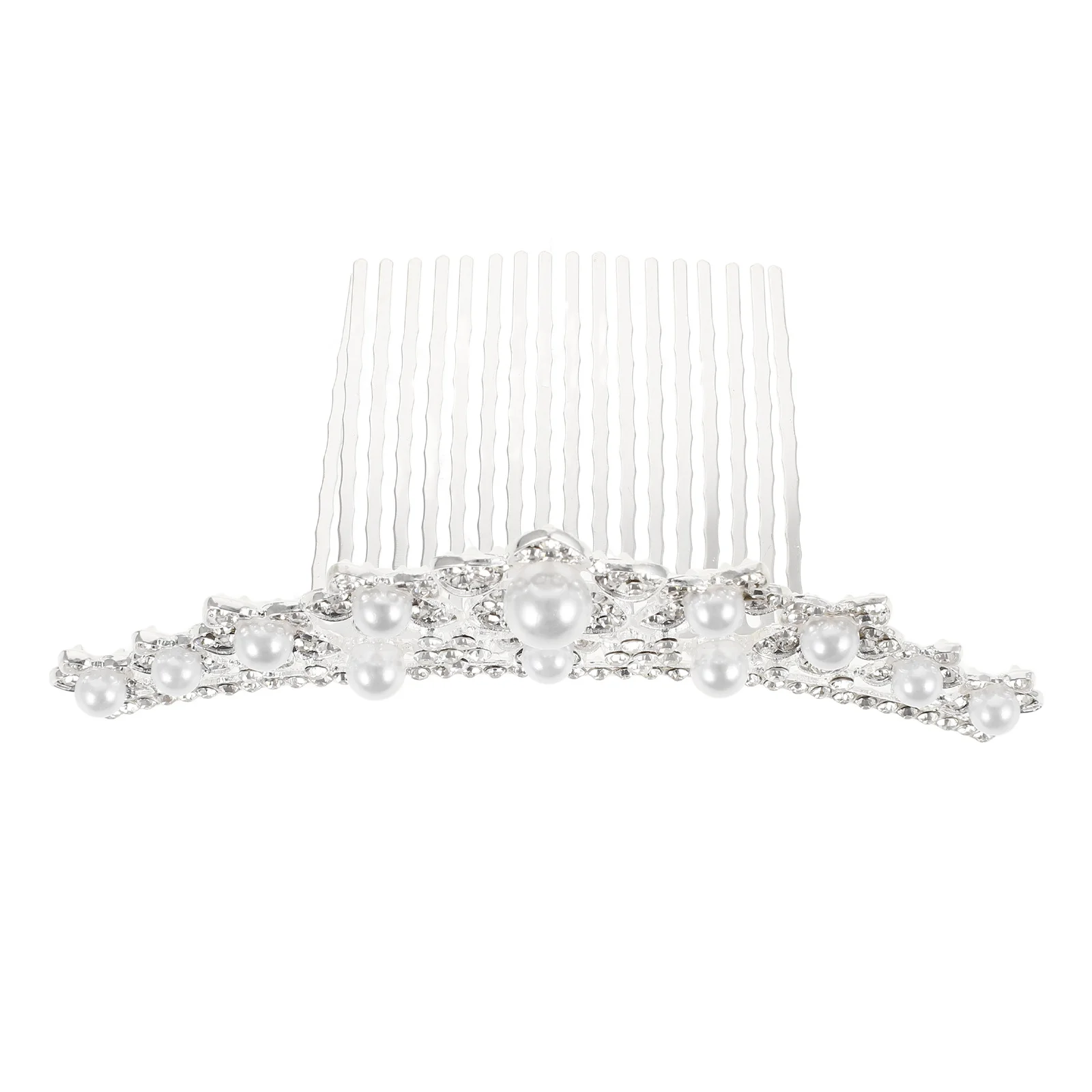 

Изысканная свадебная тиара-корона с жемчугом, аксессуар для волос для помолвки, выпускного вечера, вечеринки, украшение для женщин