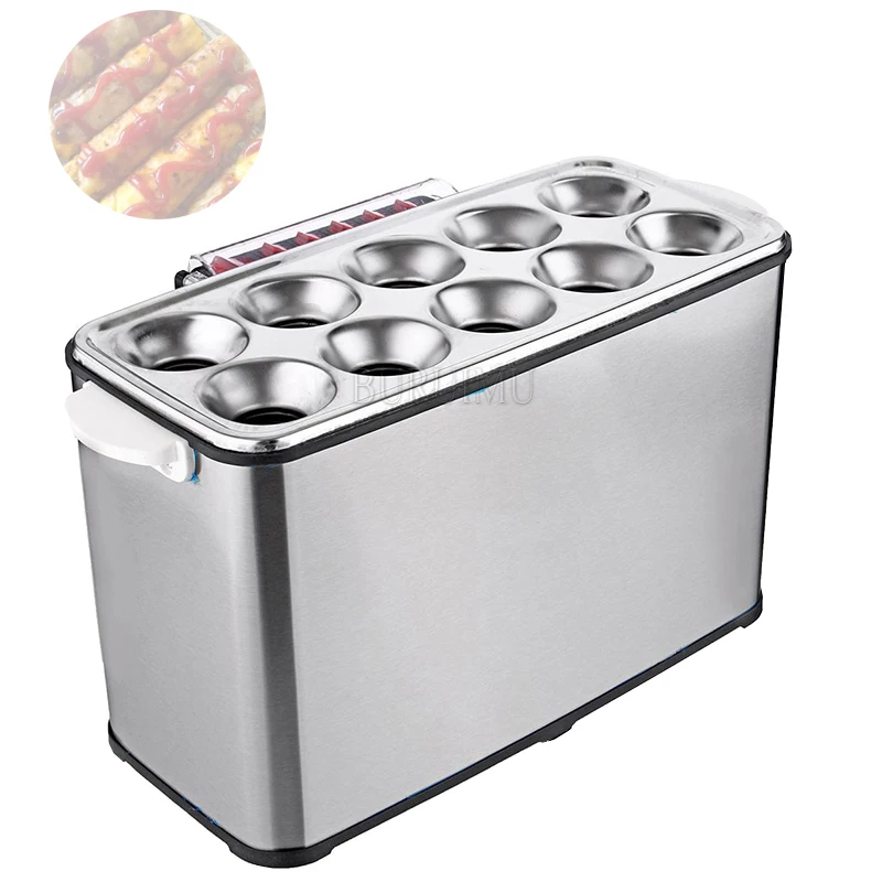 Commercial Electric Egg Sausage Maker 10 Holes Hot Dogs Making Machine Omelet Eggs Roll Maker Breakfast