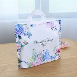 50pcs Thank You Gift Bag Thick Plastic Bag Clothing Store Shopping Packaging Bags Wedding Christmas Party Candy Gift Bags