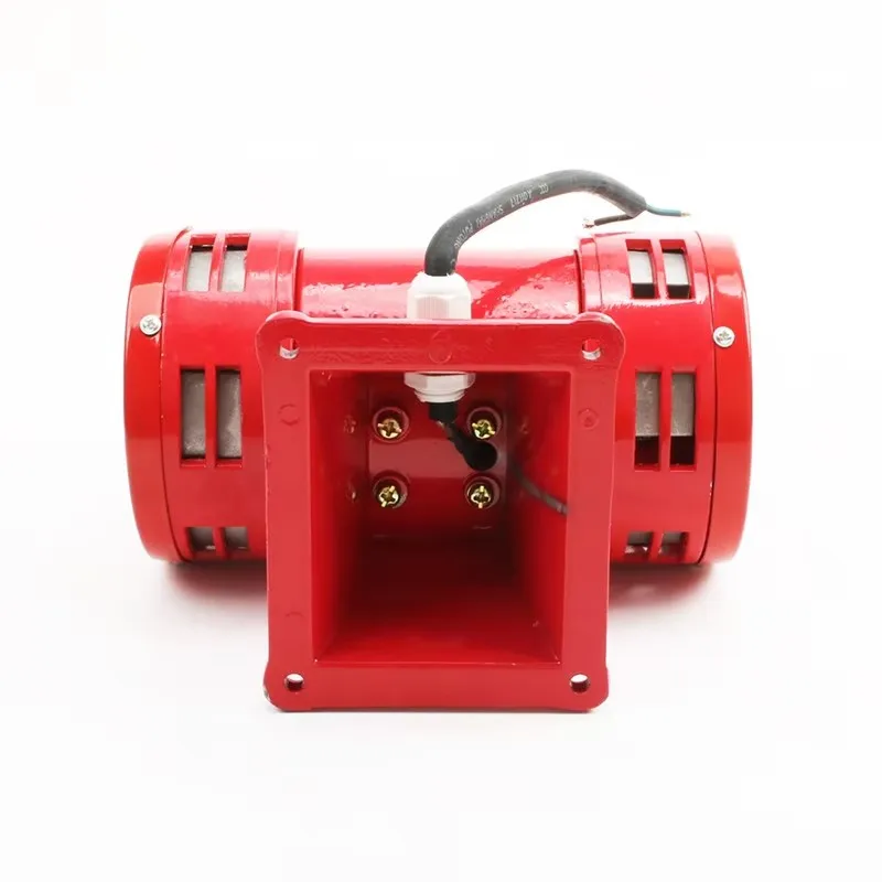 MS-490 AC 110V / 220V 120db Motor Driven Air Raid Siren Metal Horn Double Industry Boat Alarm view 3