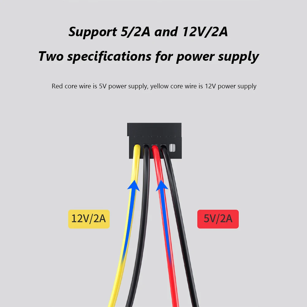 Kabel rozdzielający zasilanie dysku twardego SATA 3.5/2.5 cala 1 na 5, kabel rozdzielający zasilanie dysku twardego SATA 18AWG