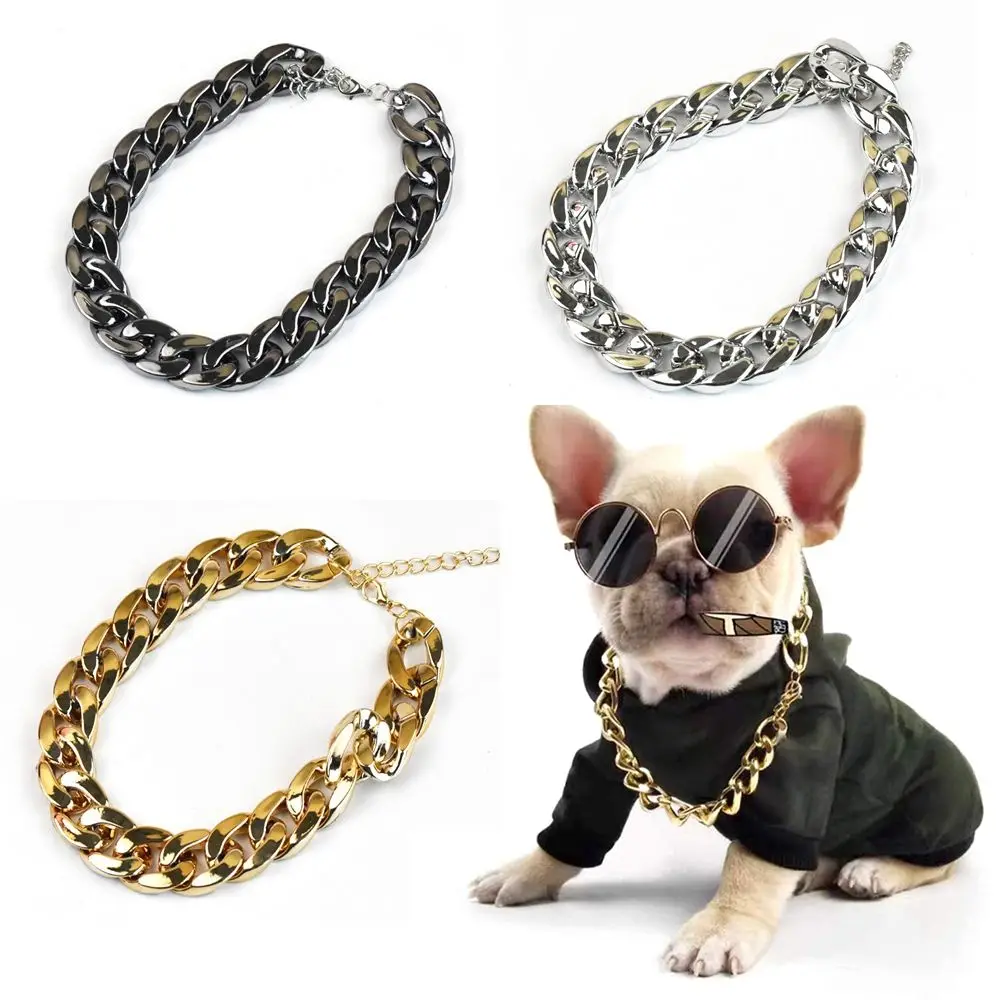 Electroplating Premium Pet Accessory Small Dog Puppy Cat Accessory Pet Chain Dog Gold Chain Dog Necklace Cat Collar