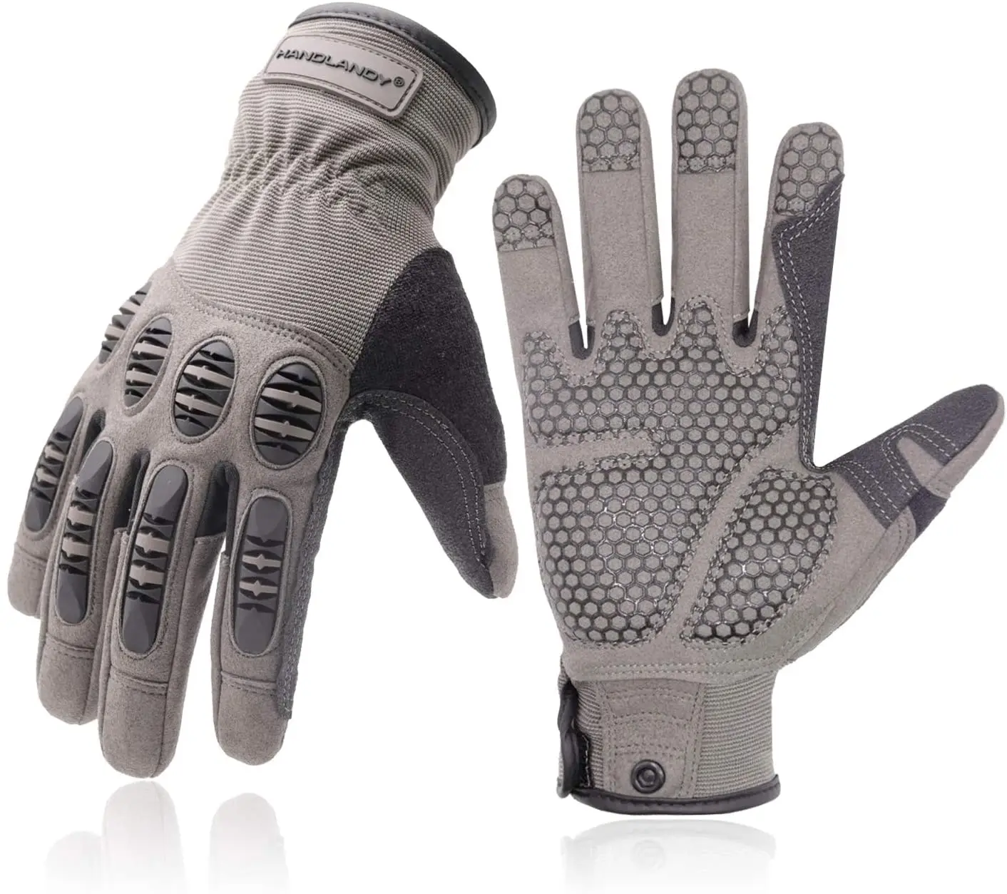 

PRI Motorcycle Gloves Outdoor Full Finger Rubber Hard Knuckle Tactical Gloves For Cycling Hunting Working