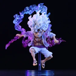 10cm Mini Anime One Piece Battle Luffy Gear 5 Action Figure Nika Statue Anime Figurine Pvc Model Doll Collection Toy Gift Kids