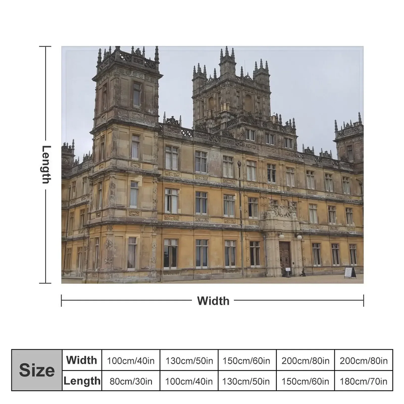 Downton Abbey - Highclere Castle Throw Blanket Luxury Designer Weighted anime Summer Blankets