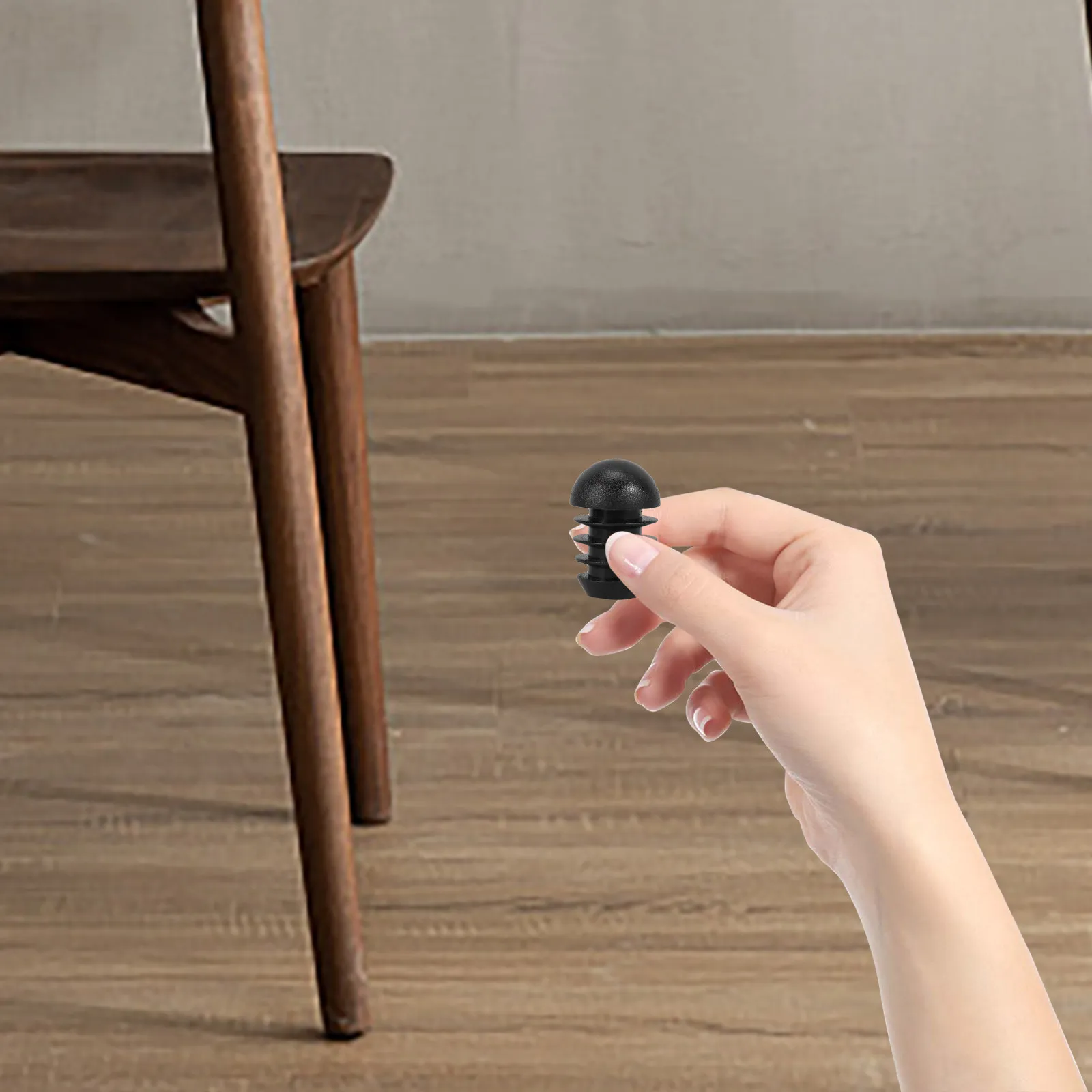 Chair Leg Caps 50 Pack Plastic Tube End Plugs Furniture Table Leg Inserts Floor Protectors