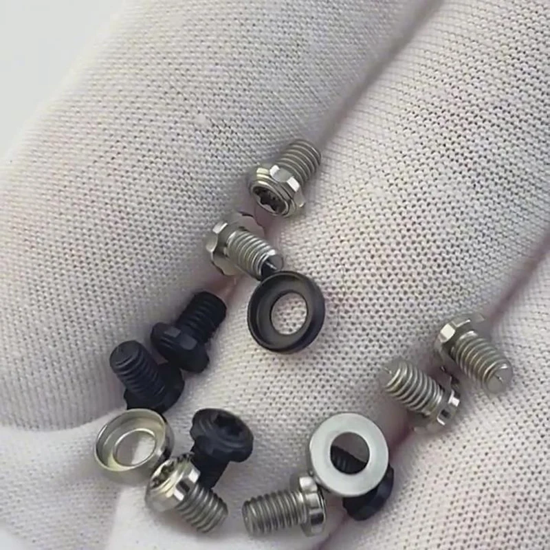 4 Colors With Washers Knife Handle Titanium M3 Screws Spindle Nail Rivet T8 Torx Half Round Button Head Bolt Fastener DIY Repair