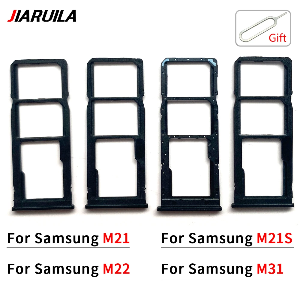 Phone Sim SD Card Tray For Samsung M21 M21S M22 M31 M54 Sim Card Holder Adapter Drawer With Pin