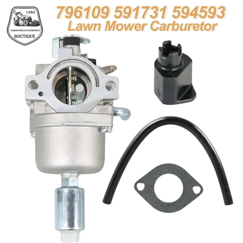 

Carburetor Replacement for Bris Stton 17.5HP 19HP 19.5HP 21HP Engine 796109 591731 594593 Lawn Mower Tractor Kit