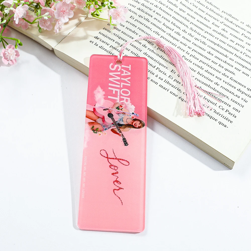 Creative acrylic Taylor Swift bookmark with tassels, simple and exquisite, the best reading gift for fans and friends. image 6