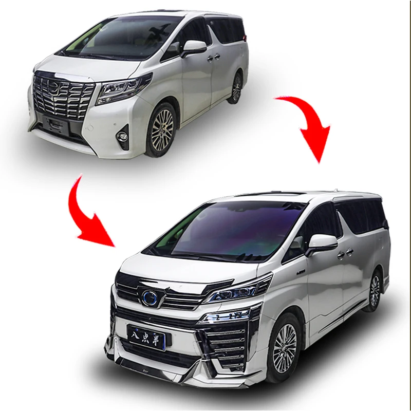 

L 2015-2017 For Vellfire Top Configuration Front Body Grille Assembly Upgraded Exterior Modification Body Kit New Condit